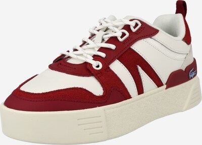 LACOSTE Platform trainers in Carmine red / White, Item view