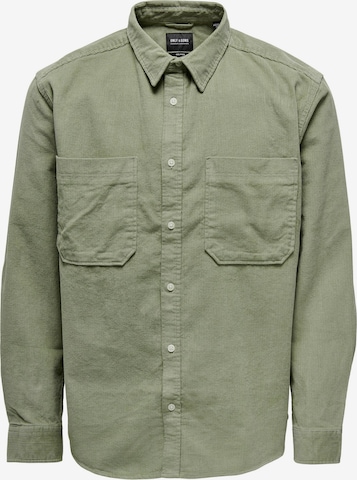 Chemise 'Alp' Only & Sons en vert : devant