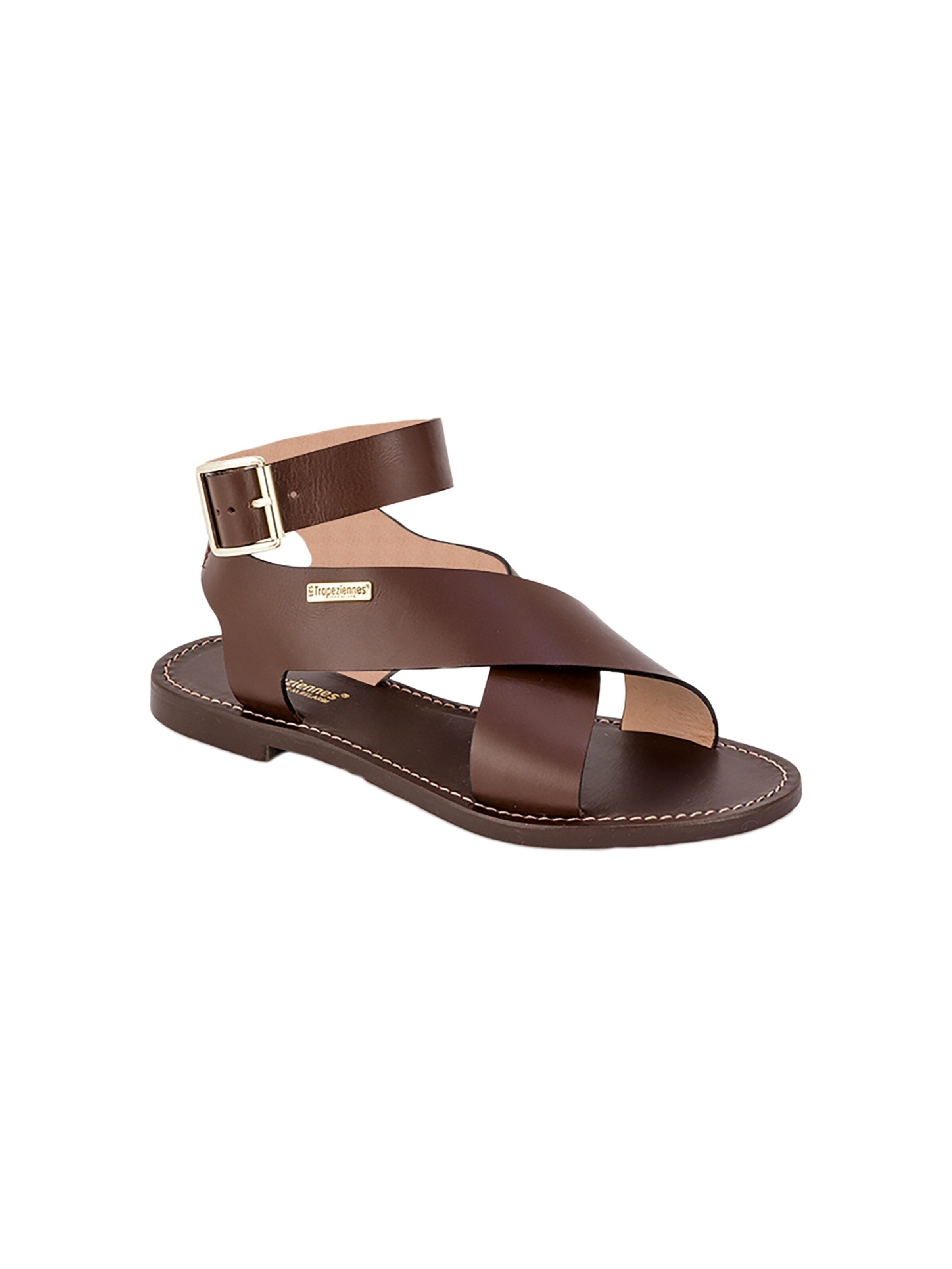 Les Tropéziennes - Sandalias 'Ledersandalen Les Haglaett' en marrón
