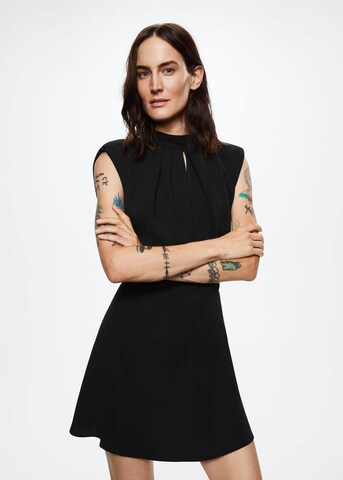 Robe 'Delfina' MANGO en noir : devant