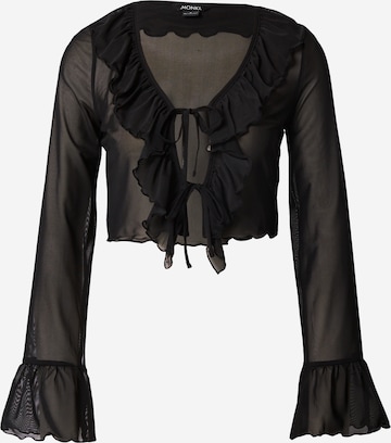 Monki Blouse in Zwart: voorkant