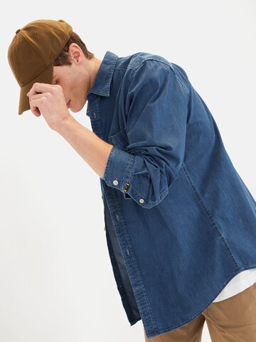 CAMEL ACTIVE Regular fit Button Up Shirt in Blue