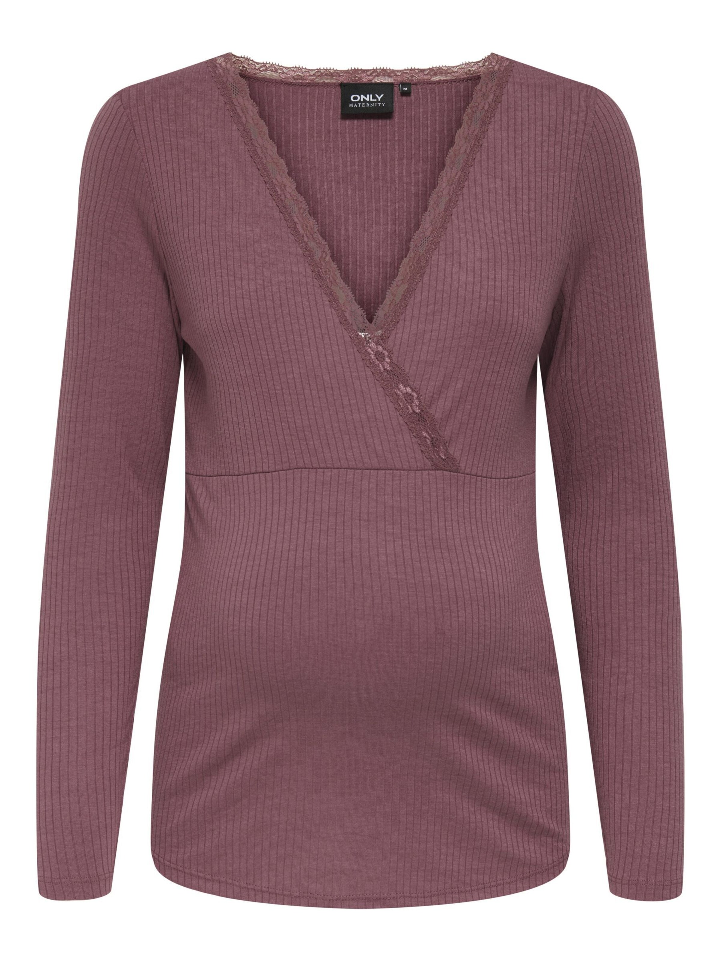 Only Maternity Shirt 'OLMIpass' in Brown