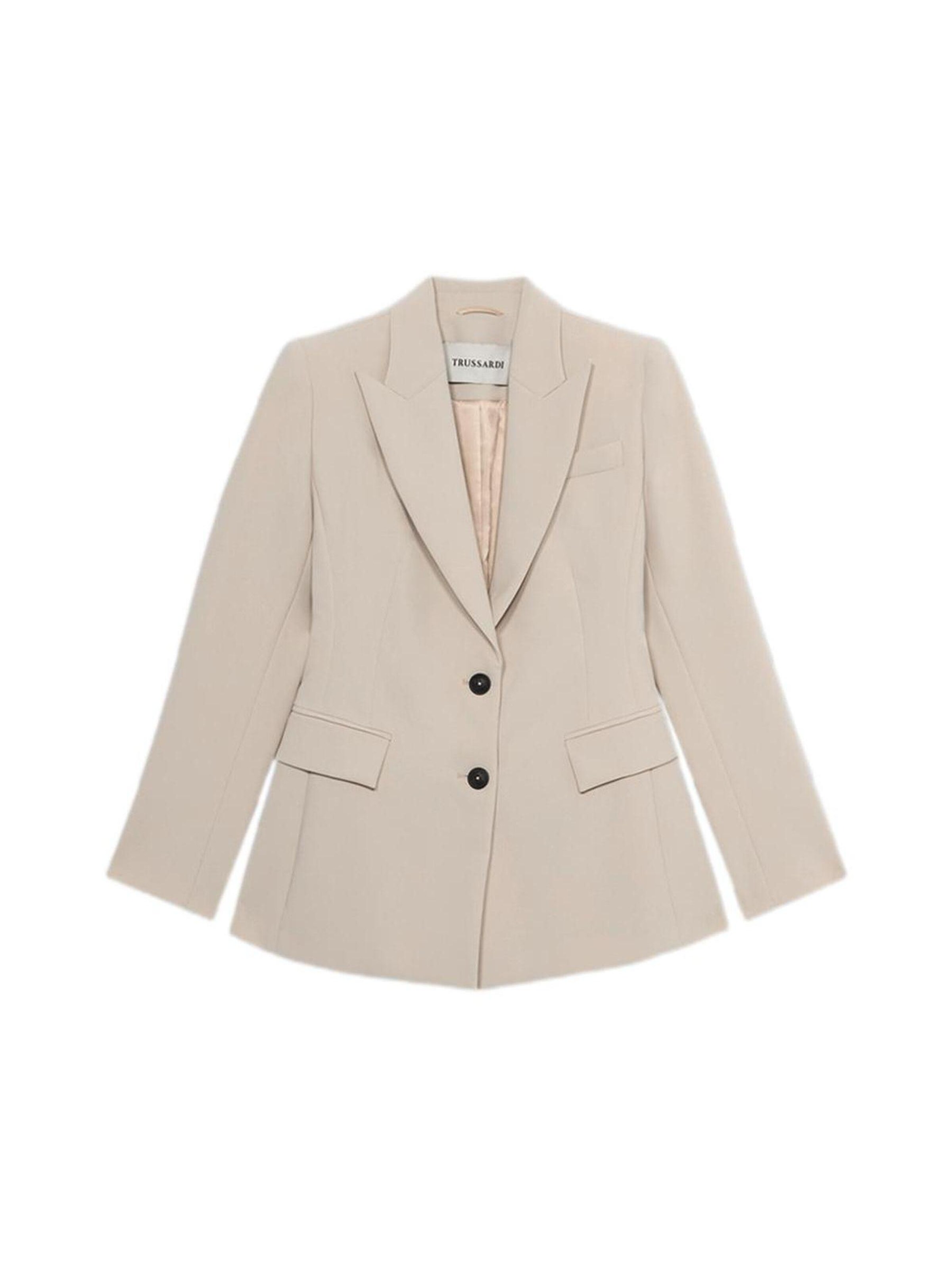 Trussardi - Blazer en beige: frente