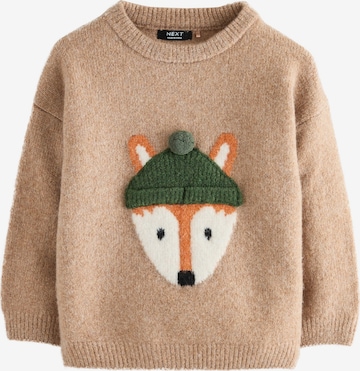 Next Neulepaita värissä ruskea: etupuoli