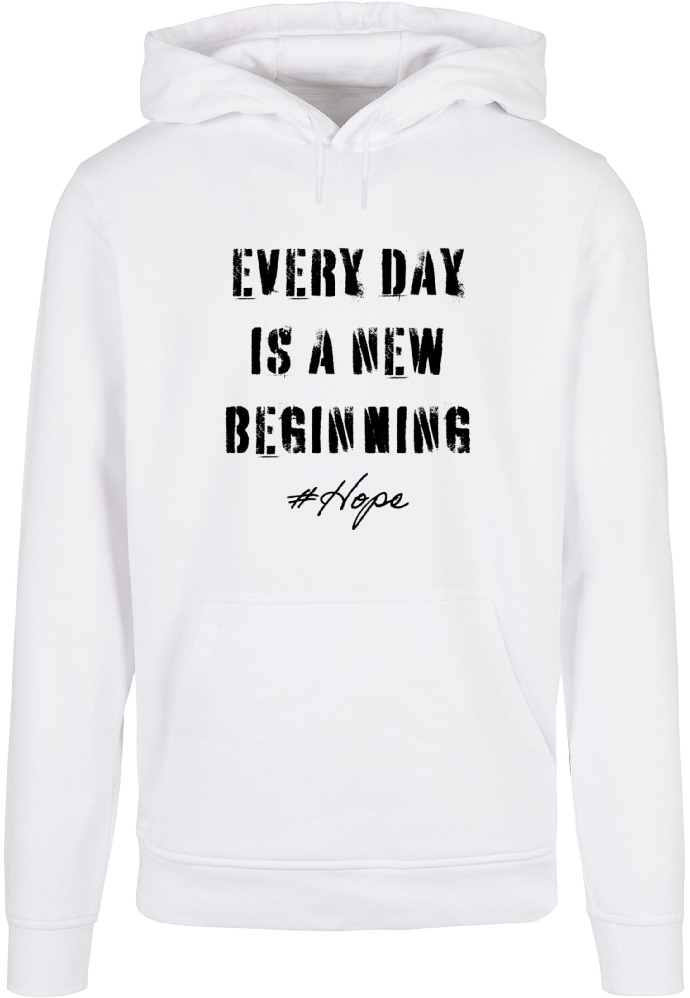 Merchcode Sweatshirt 'Hope 2' in Weiß: Vorderseite