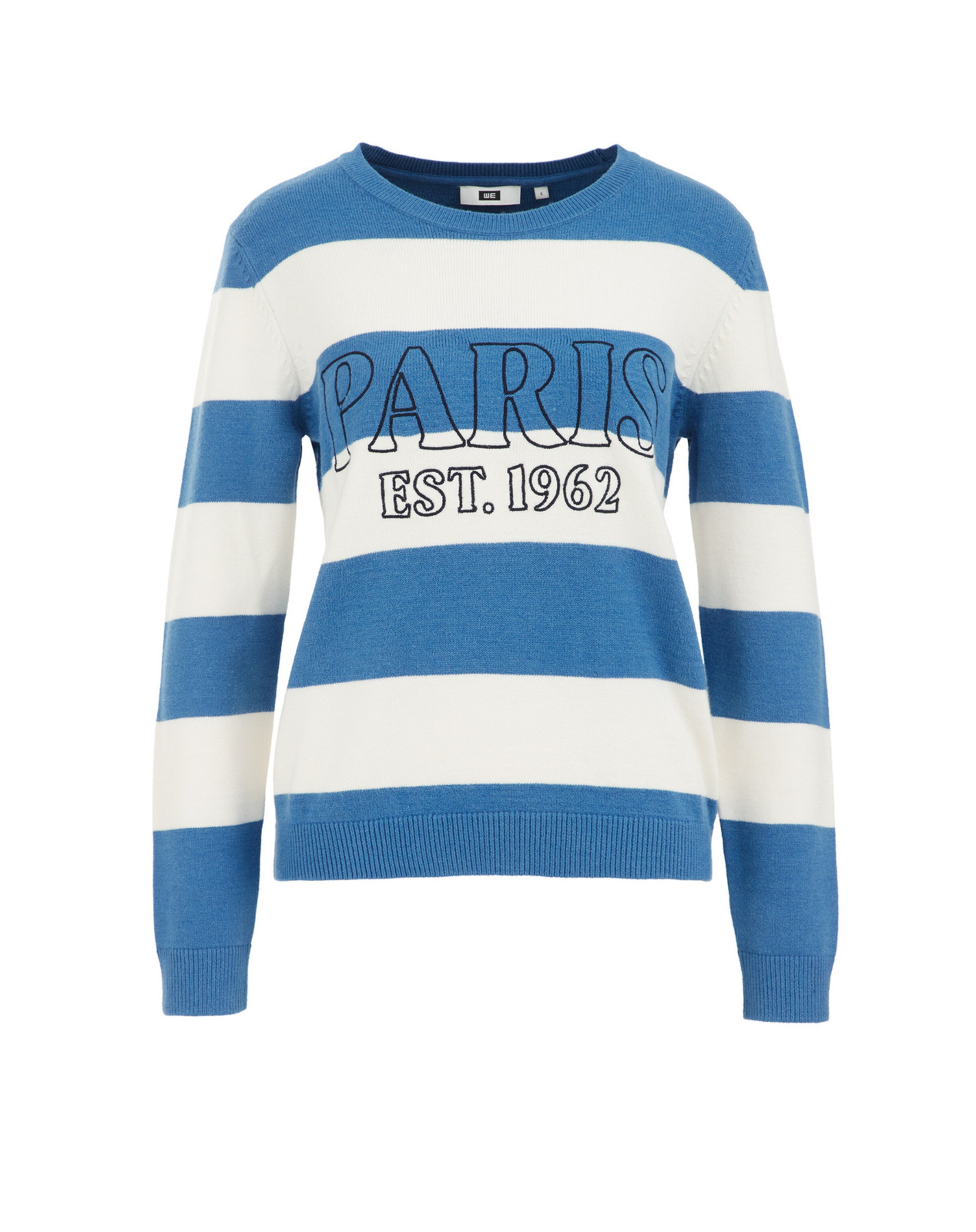 Pull-over WE Fashion en bleu : devant