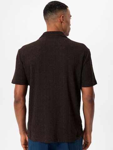 Coupe regular Chemise 'Marvin' Antioch en marron