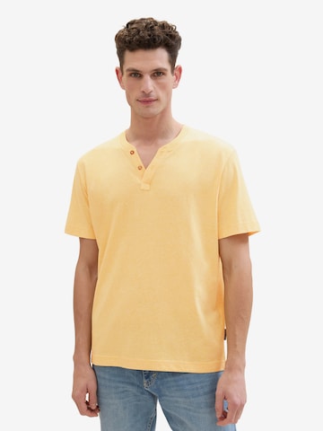 TOM TAILOR - Camisa em amarelo: frente