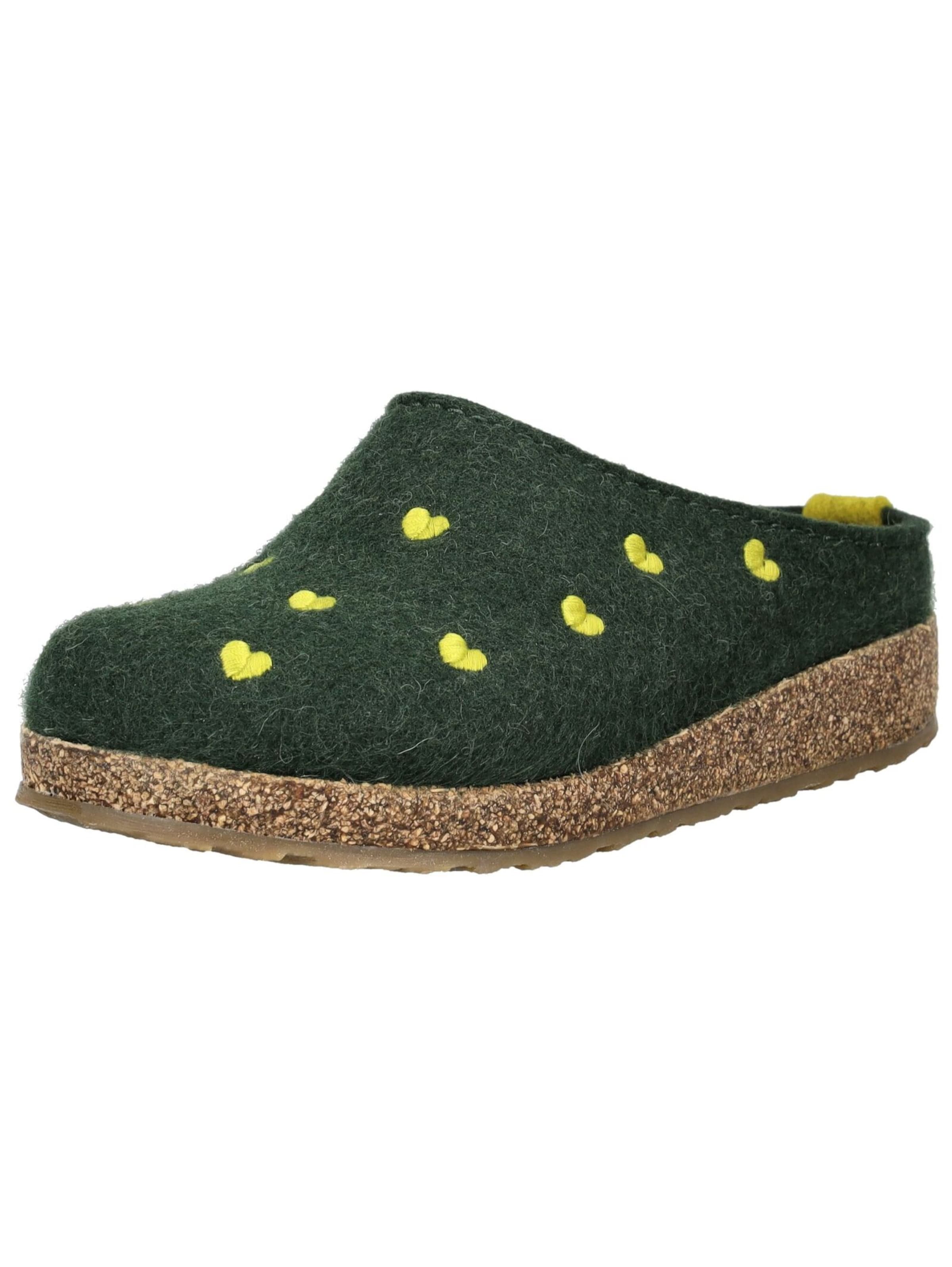 Sabots HAFLINGER en vert : devant