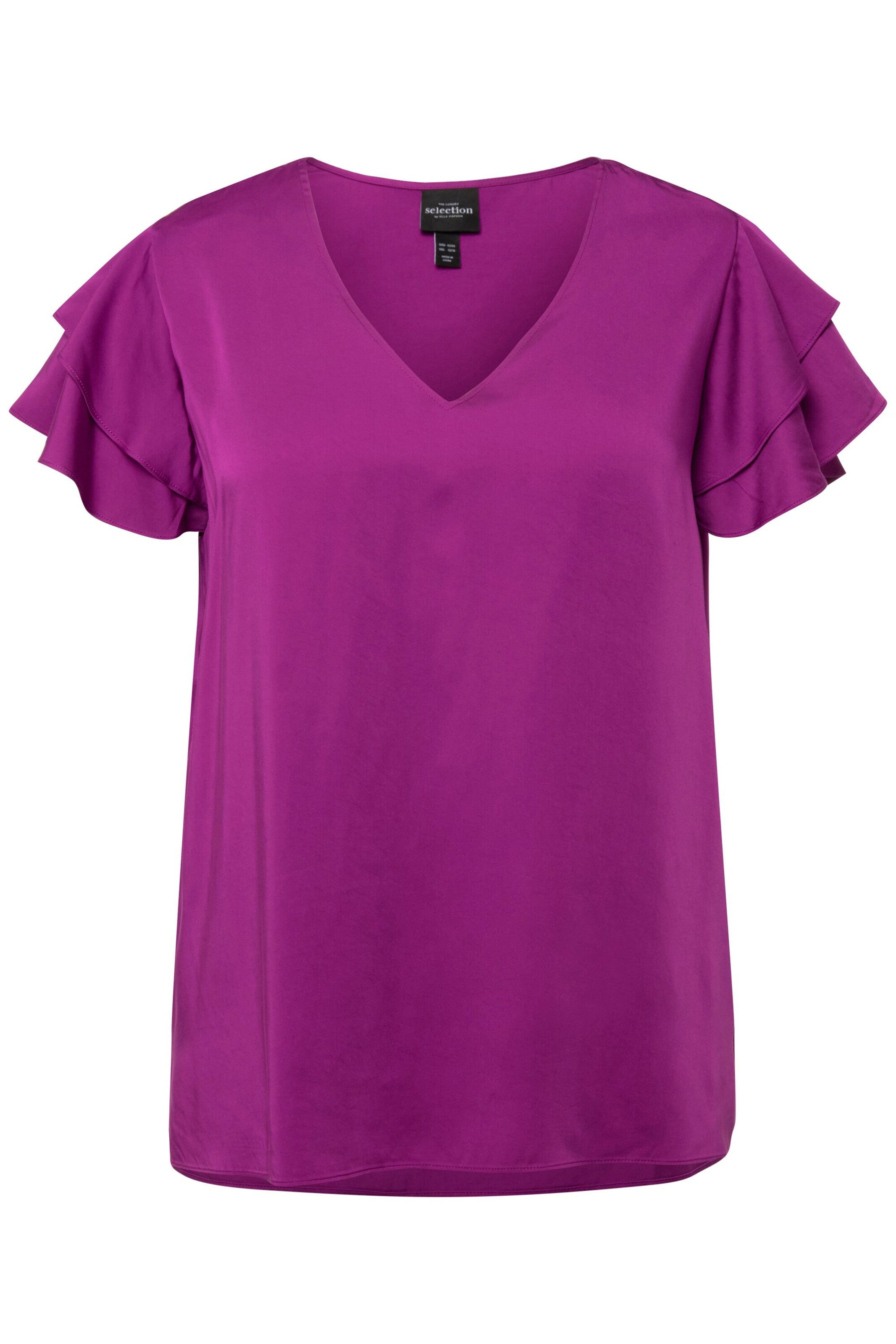 Ulla Popken Blouse in Lila: voorkant