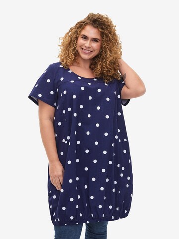 Robe 'JEASY' Zizzi en bleu : devant