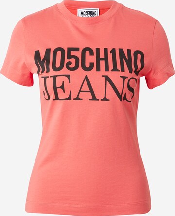 Moschino Jeans Shirt in Roze: voorkant