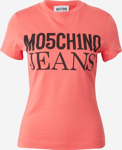 Moschino Jeans T-shirt en framboise / noir, Vue avec produit