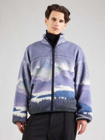 Only & Sons Fleece jas in Blauw: voorkant