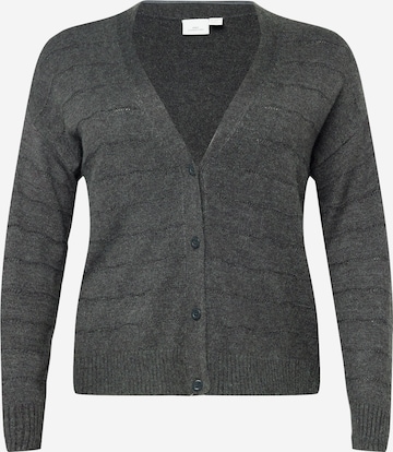 Cardigan 'KATIA' ONLY Carmakoma en gris : devant