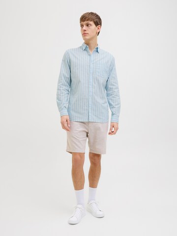 JJ Rebel Regular Fit Paita 'JREBROW' värissä sininen