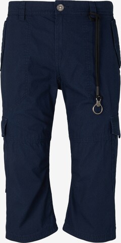 TOM TAILOR Regular Cargo Pants in Blue: front