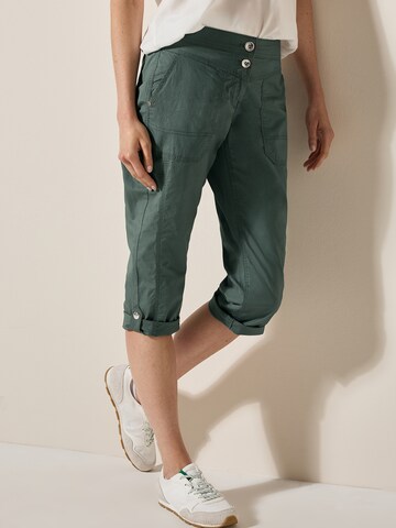 CECIL Slim fit Trousers 'New York' in Green: front