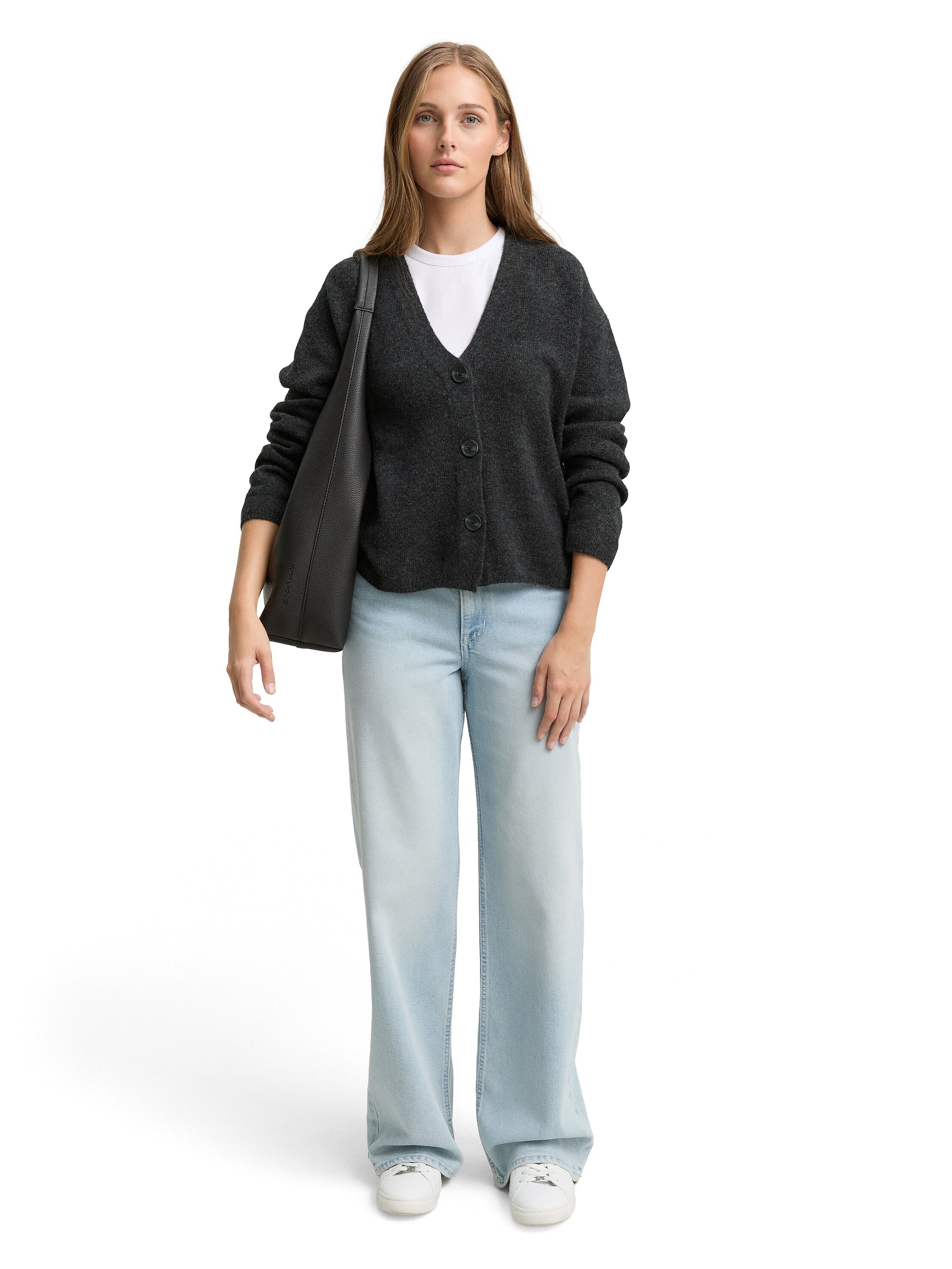 Cardigan TOM TAILOR DENIM en gris