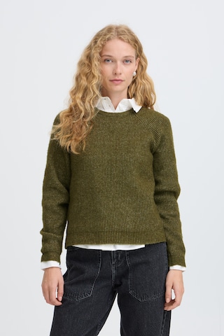 b.young Trui 'OTAJA ' in Groen: voorkant