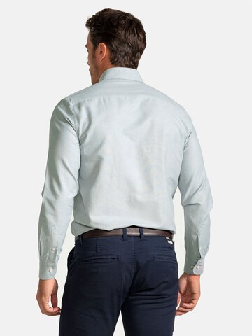 Jacey QuinnRegular Fit Košulja 'Oxford' - zelena boja