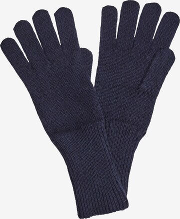 s.Oliver Full Finger Gloves in Blue: front