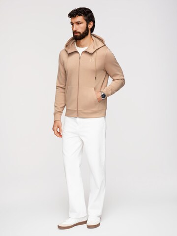 Ombre Sweat jacket in Beige