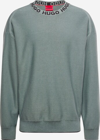 HUGO Sweater 'Smarlo' in Green: front