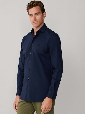 Coupe regular Chemise 'Ess' Hackett London en bleu