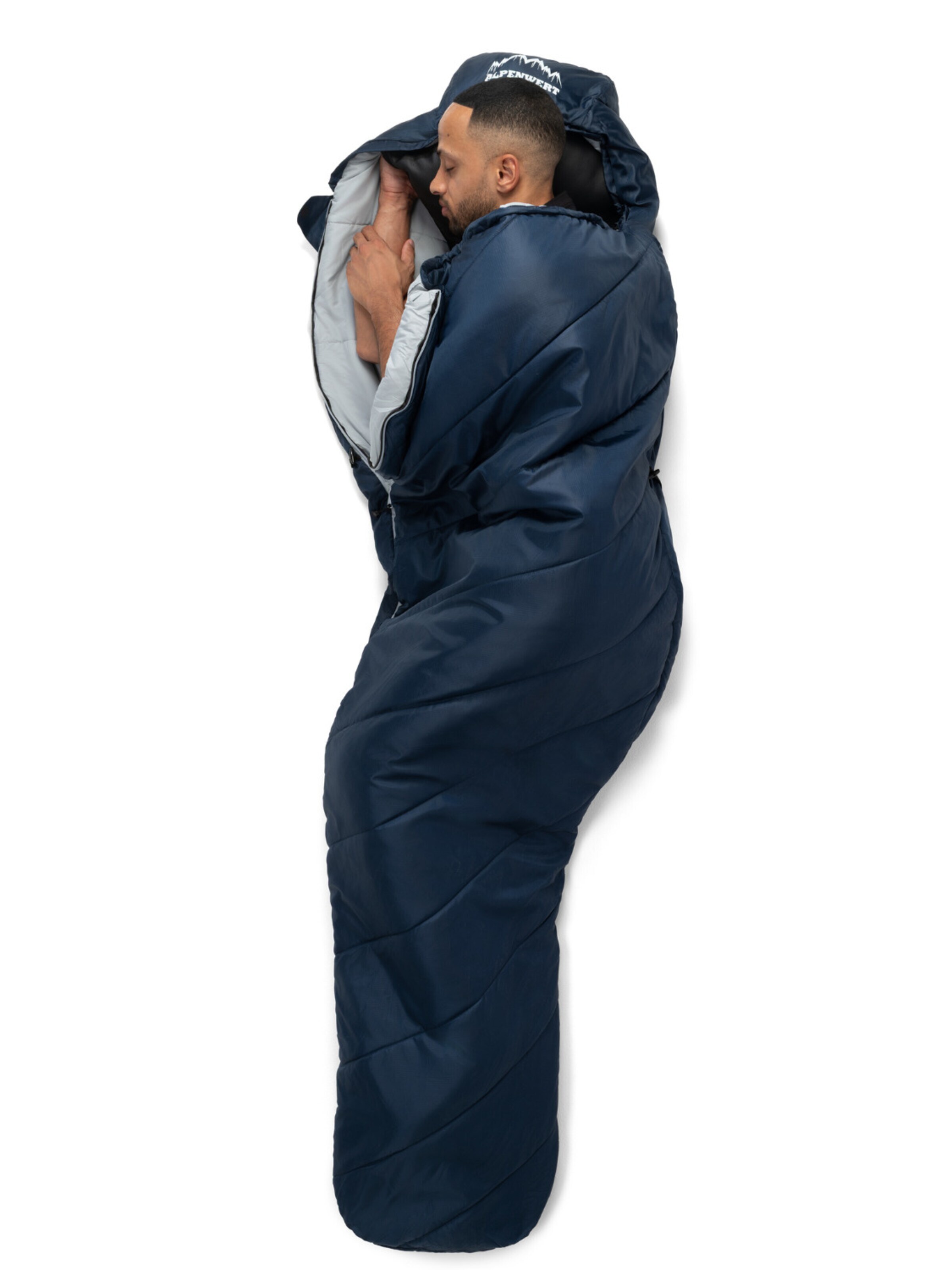 Alpenwert Sleeping Bag 'Schlafsack Sommer' in Blue