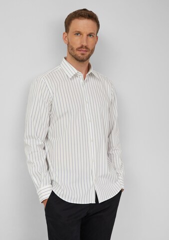 s.Oliver BLACK LABEL Regular fit Overhemd in Wit: voorkant