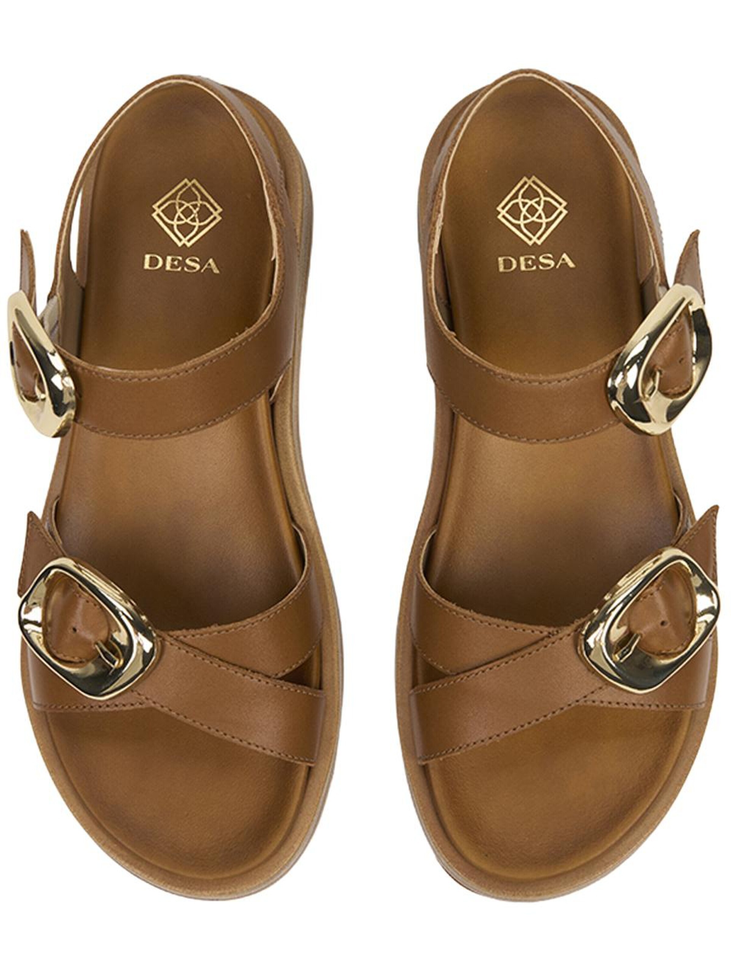 Desa - Sandalias 'Sandalen' en marrón