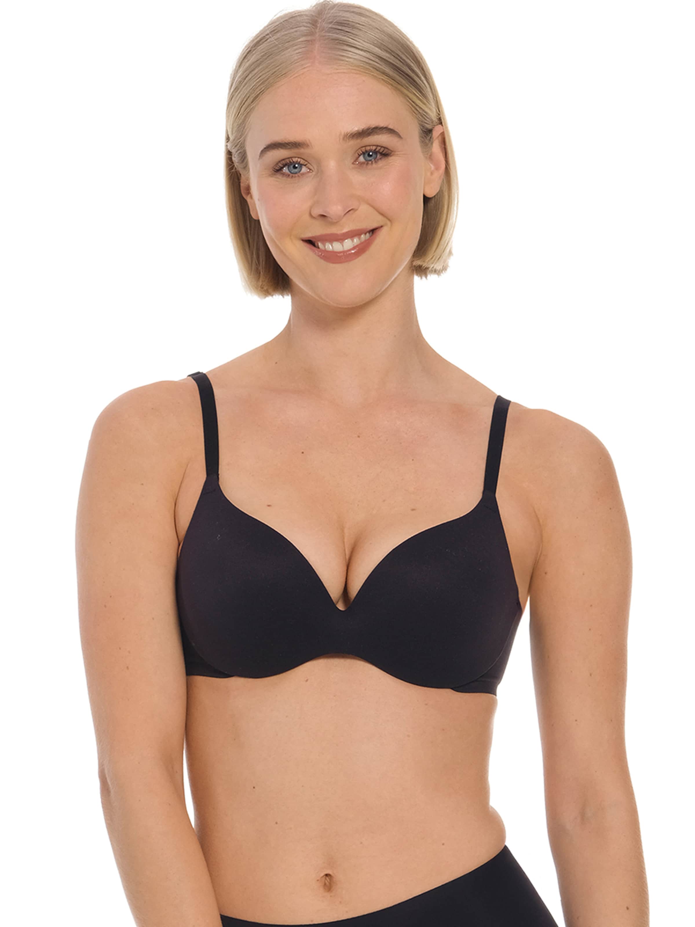 MAGIC BodyfashionPush-up Grudnjak - crna boja: prednji dio