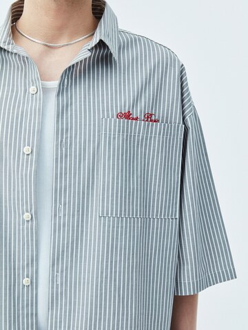 VAMOS CLO Comfort fit Button Up Shirt 'Sherman' in Grey