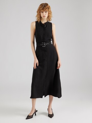 Robe-chemise Trendyol en noir : devant