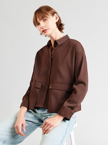 Smith&Soul - Blusa em castanho: frente