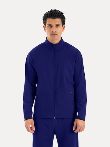 Smilodox Trainingsjacke 'Delian' in Blau: Vorderseite