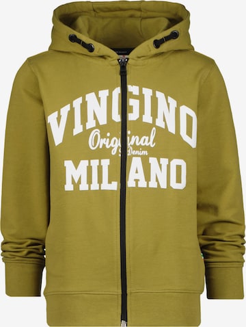 VINGINO - Sudadera con cremallera en verde: frente