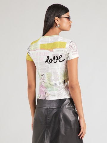 Desigual - Camiseta 'NOOR' en amarillo: atrás