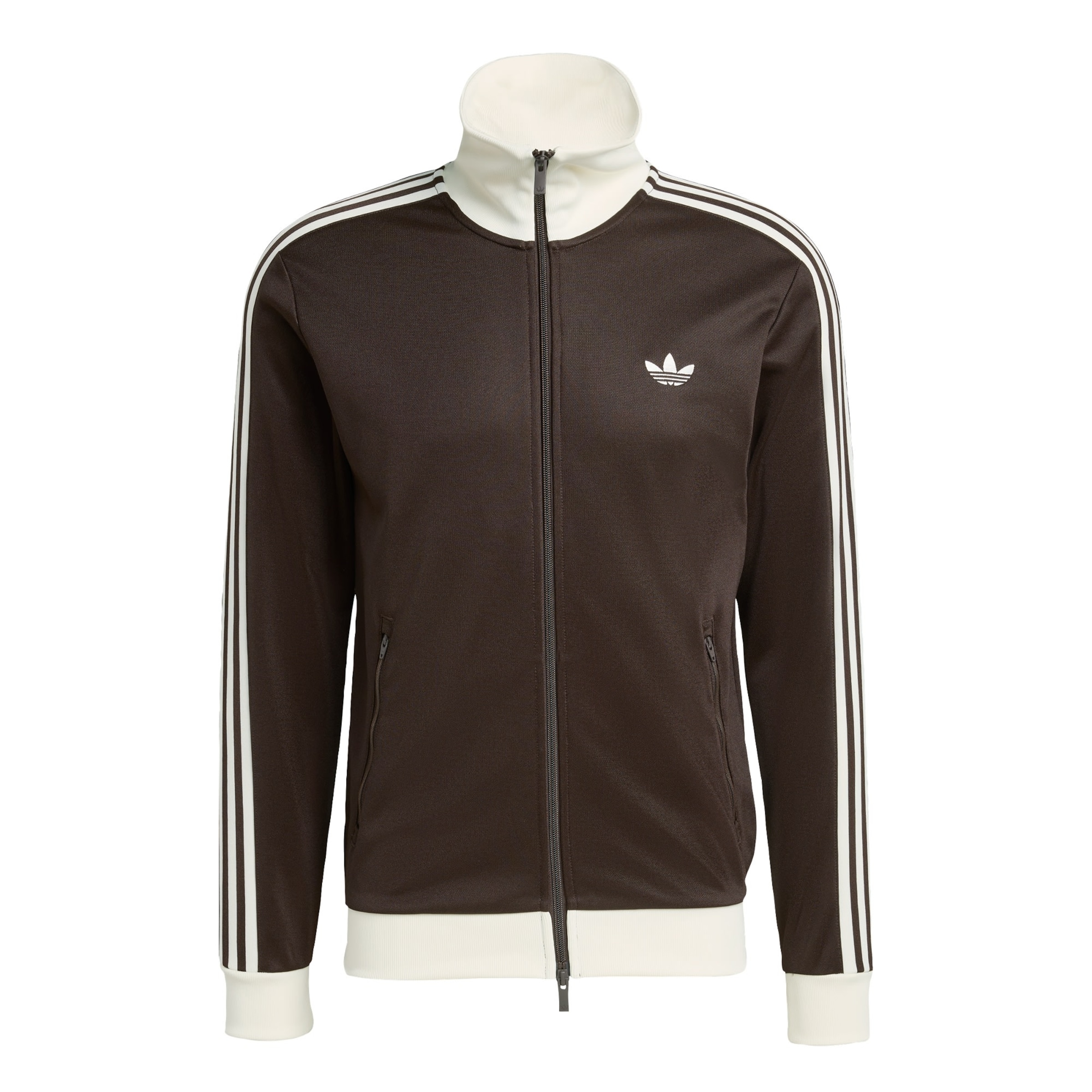 ADIDAS ORIGINALS - Sudadera con cremallera 'Classic' en marrón: frente