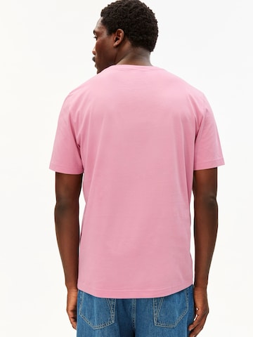ARMEDANGELS Футболка 'JAAMES' в Ярко-розовый