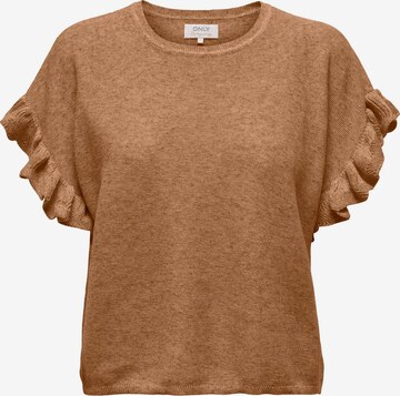 ONLY Sweter 'LINA' w kolorze brązowy: przód