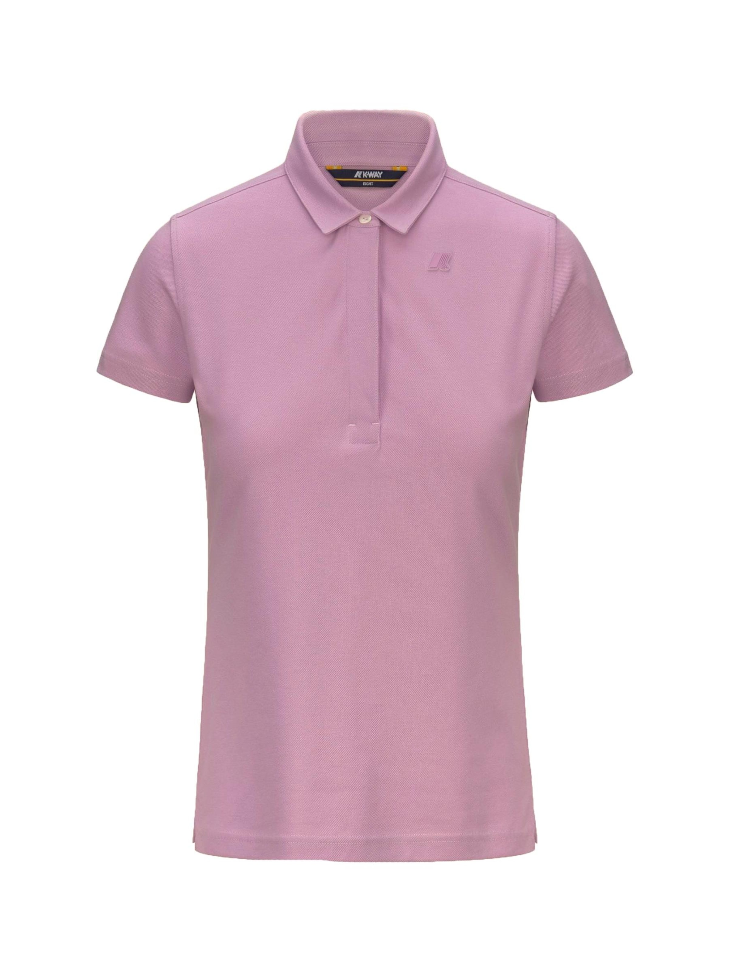 K-Way Shirt 'K-WAY AMDEA PIQUE SLIM T-Shirt e Polo' in Roze: voorkant