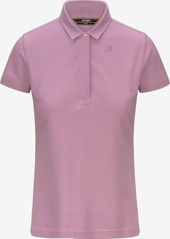 T-shirt 'K-WAY AMDEA PIQUE SLIM T-Shirt e Polo' K-Way en rose : devant