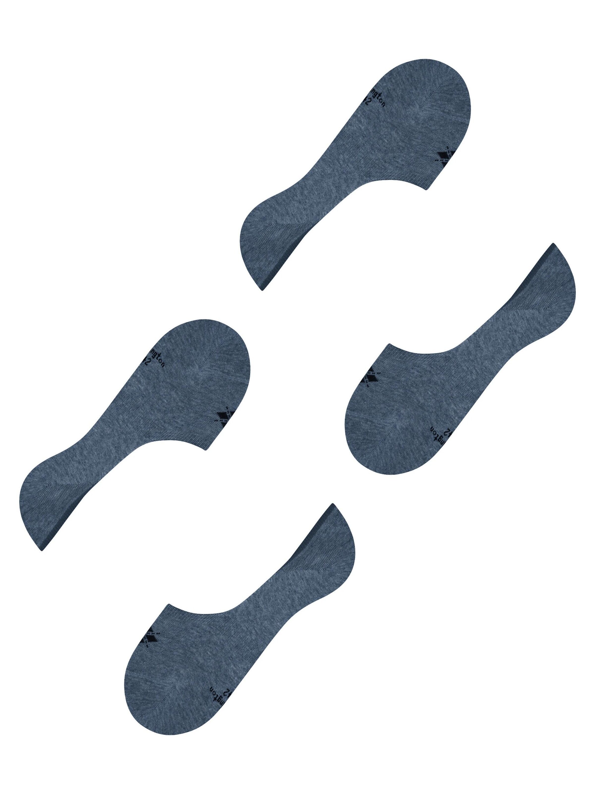 BURLINGTON Ankle Socks 'Everyday 2-Pack' in Blue