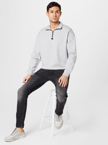 HUGO Sweatshirt 'DURTY' in Grey