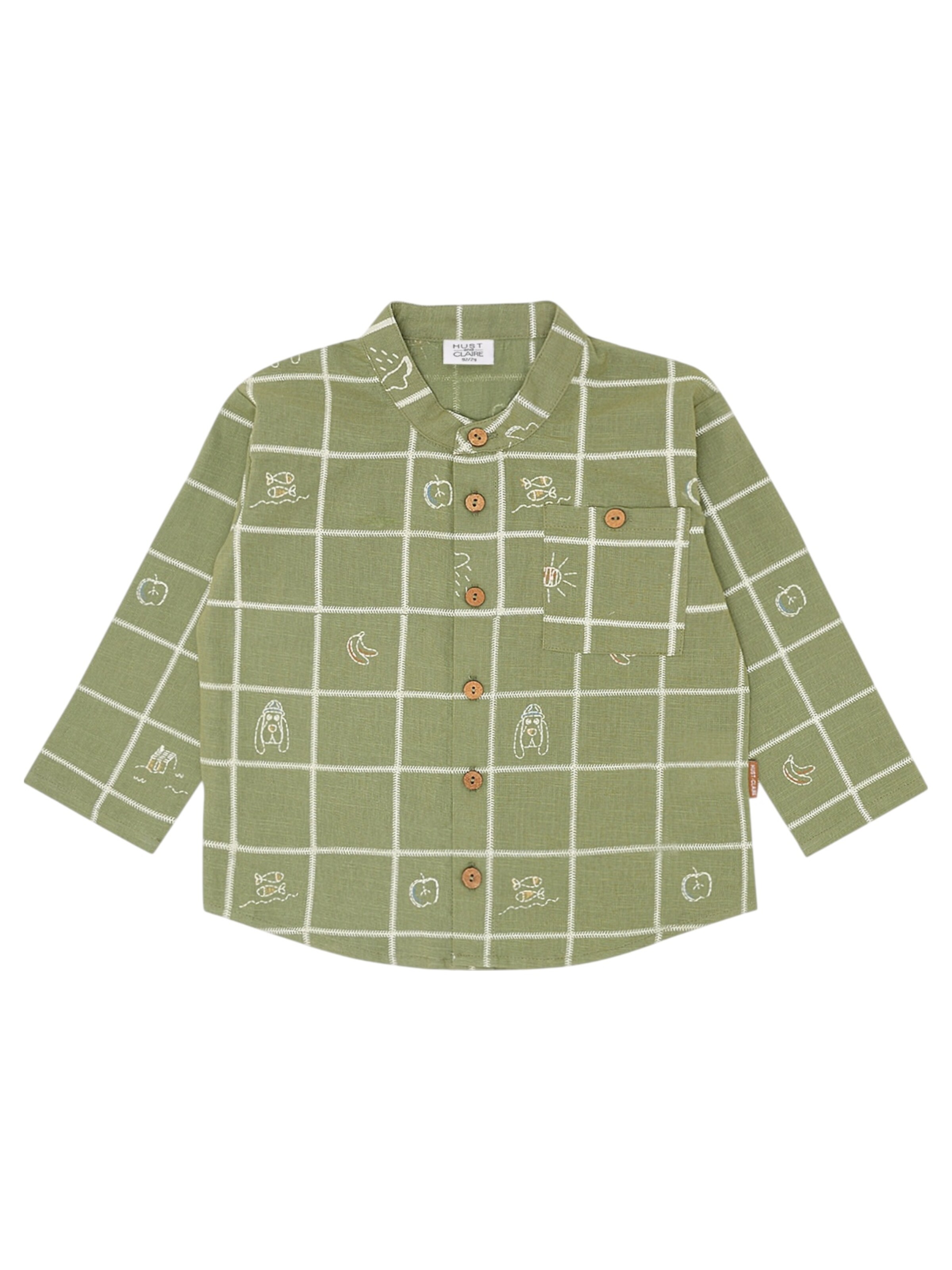 Hust & Claire Button Up Shirt in Light green, Item view
