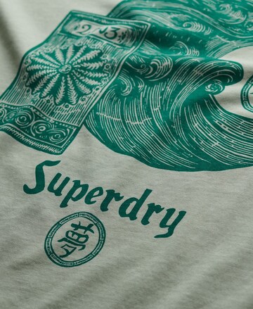 T-Shirt 'Tokyo Narrative' Superdry en gris