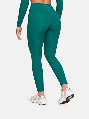 GOLD´S GYM APPAREL Skinny Sports trousers 'BROOKE' in Green